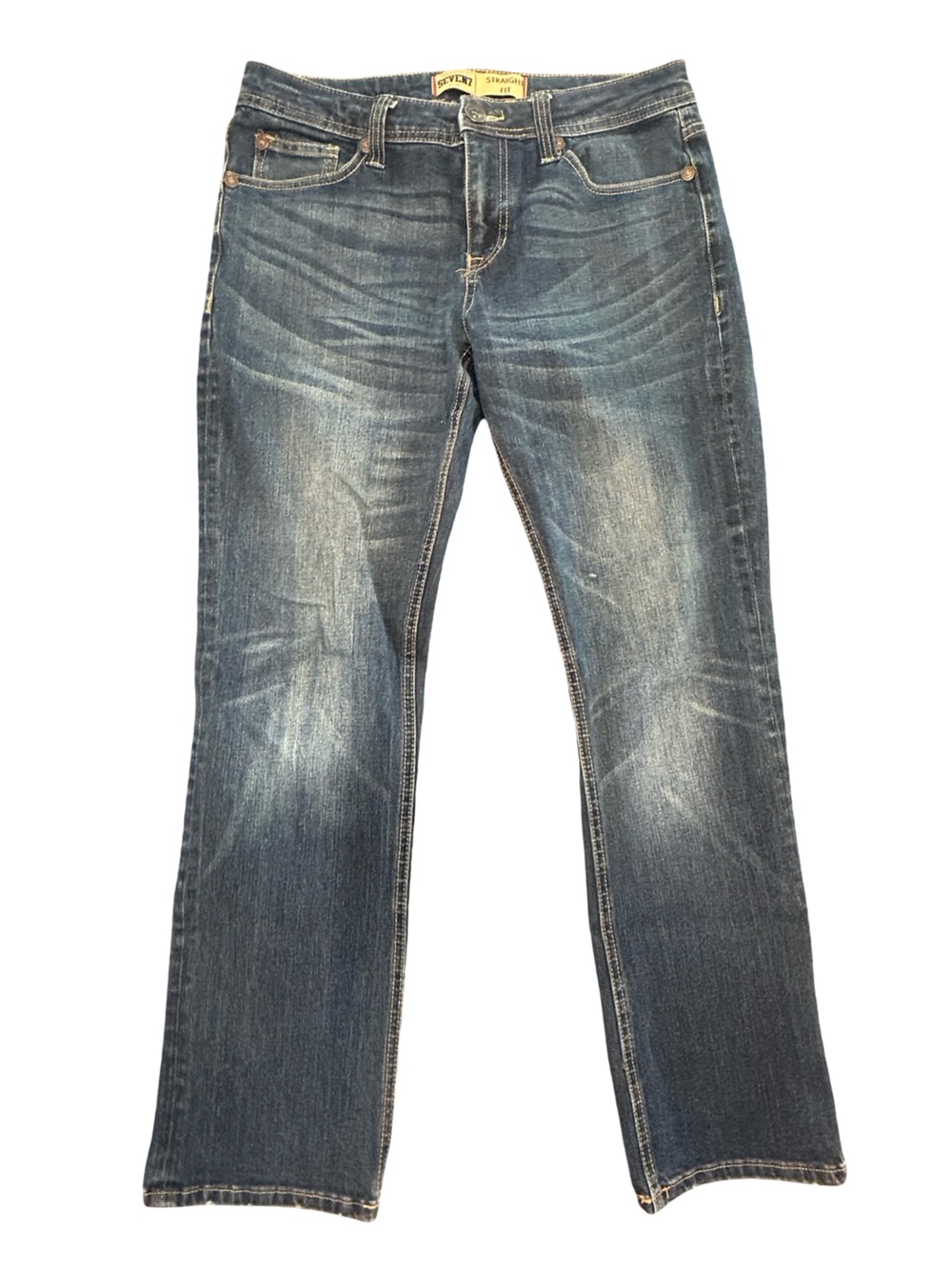 Men’s Seven7 straight-fit faded dark wash in Sayville style SN1364 30X30 EUC